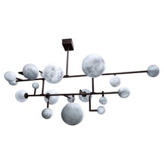 Balanced Planets Chandelier by Ludovic Clément d'armont