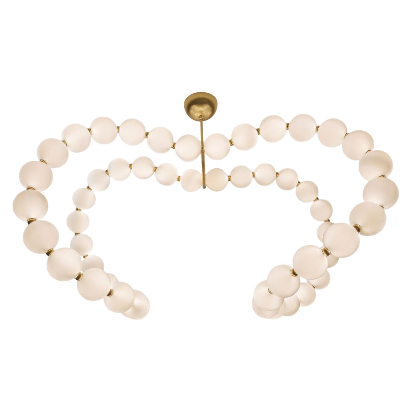 Lampadario Courbes de Perles di Ludovic Clément d'Armont