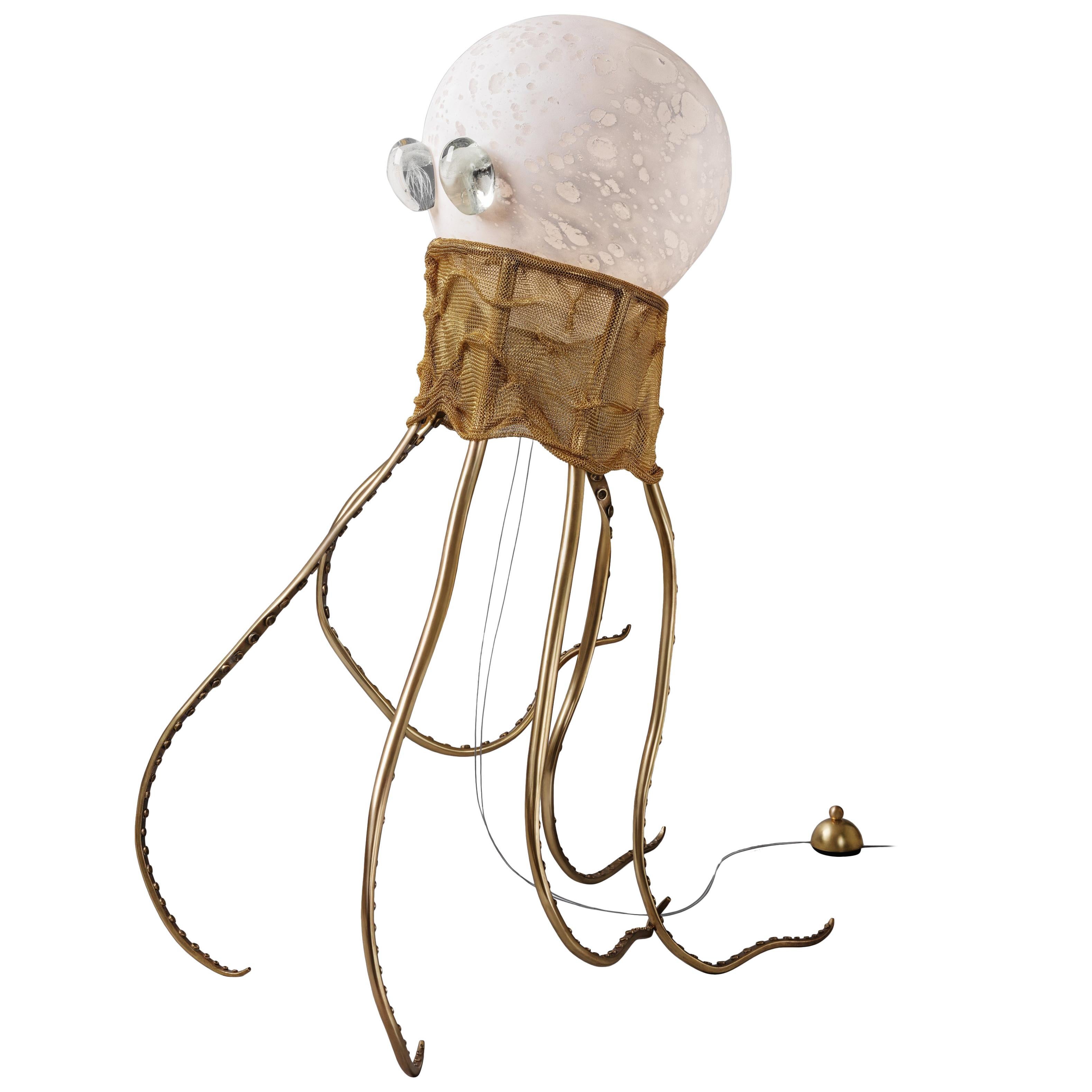 Octopus, Unique Floor Lamp Sculpture, Ludovic Clément D’armont For Sale ...