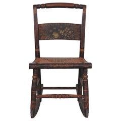 Antique Hitchcock Style Stenciled Rocking Chair