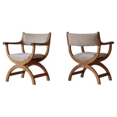 Pair of Henning Kjærnulf 'Kjaernulf' Kurul Chairs, Denmark, 1960s