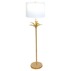 Single Italian Gilt Tole Palm Tree Floor Lamps, Additional Lamps Available