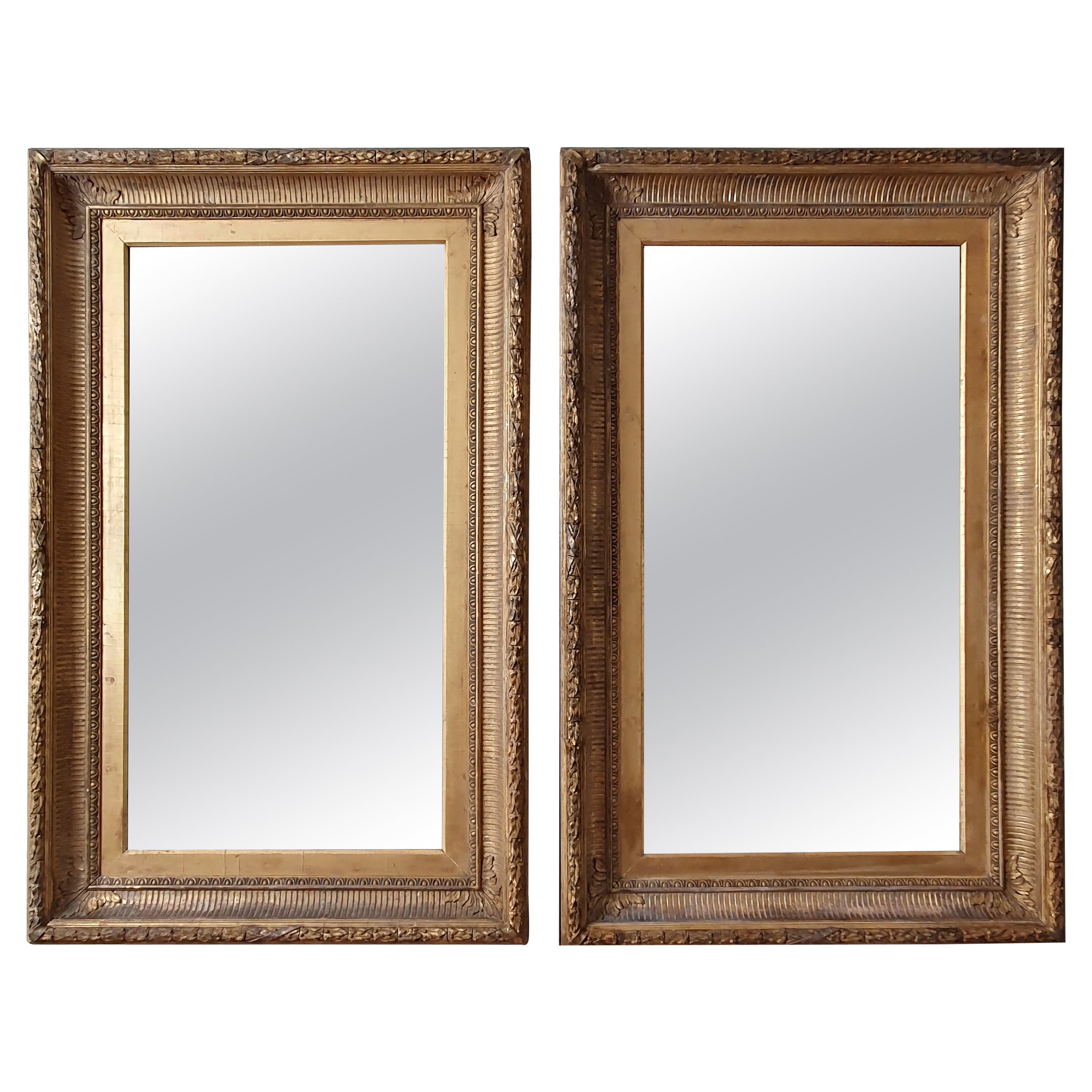Pair Of 19th Century Wall Mirrors