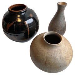 Three Mid-Century Vintage Pots