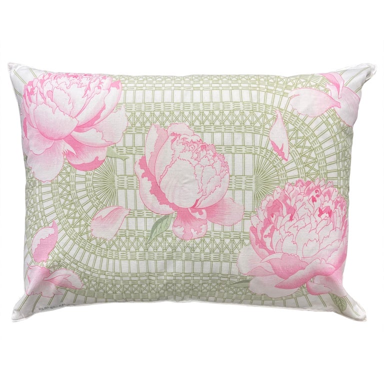 Hermes Vintage Signed Throw Pillow For Sale at 1stDibs