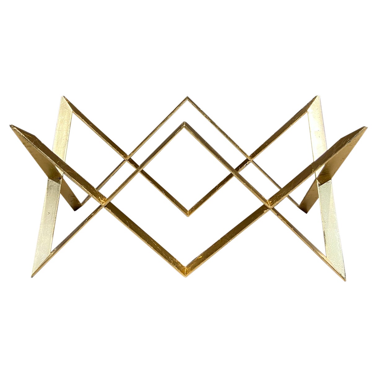 1960s Arturo Pani Gold Leaf Coffee Table Base Mexico City