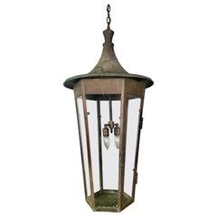 Antique 19th Century French Copper Lantern 
