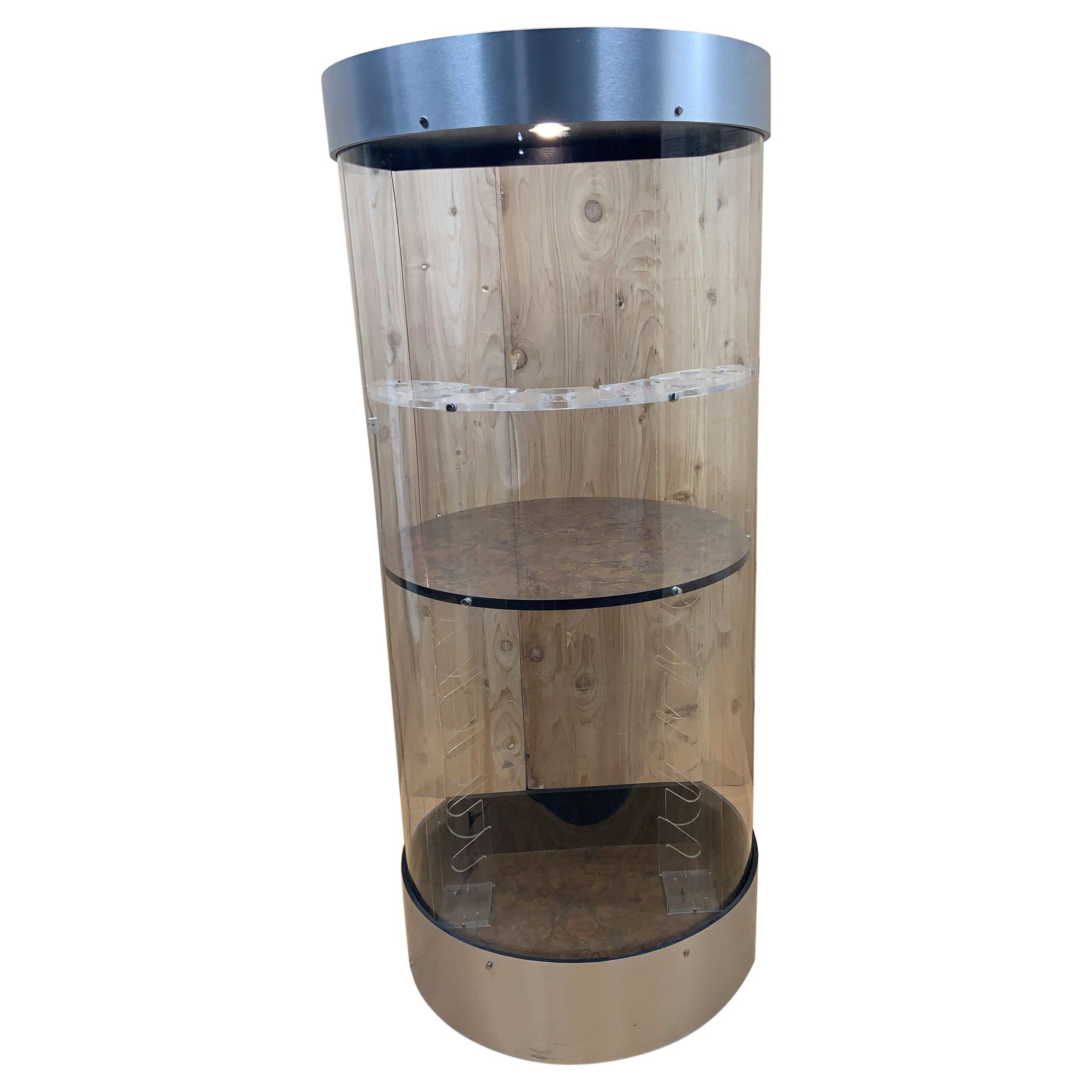  Vintage Modern Space Age Cylindrical Tower Bar