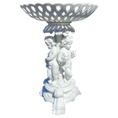 Elegant 19th Century English Parian Porcelain Centerpiece