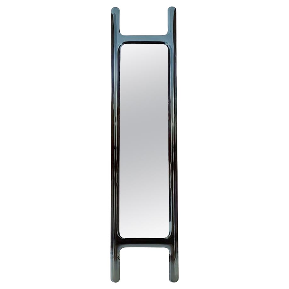 Contemporary Mirror 'Drab' by Zieta, Cosmic Blue For Sale
