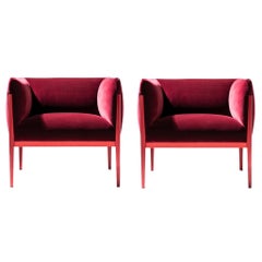 Ronan & Erwan Bourroullec 'Cotone' Armchair Set, Aluminum and Fabric by Cassina