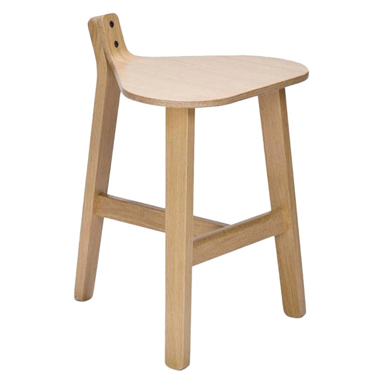 Guillaume Delvigne 'Bronco' Wood Stool For Sale