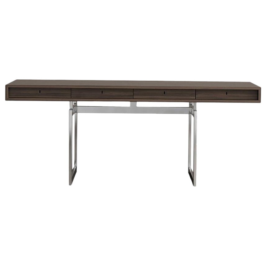 Bodil Kjær Office Desk Table, Wood and Steel by Karakter For Sale