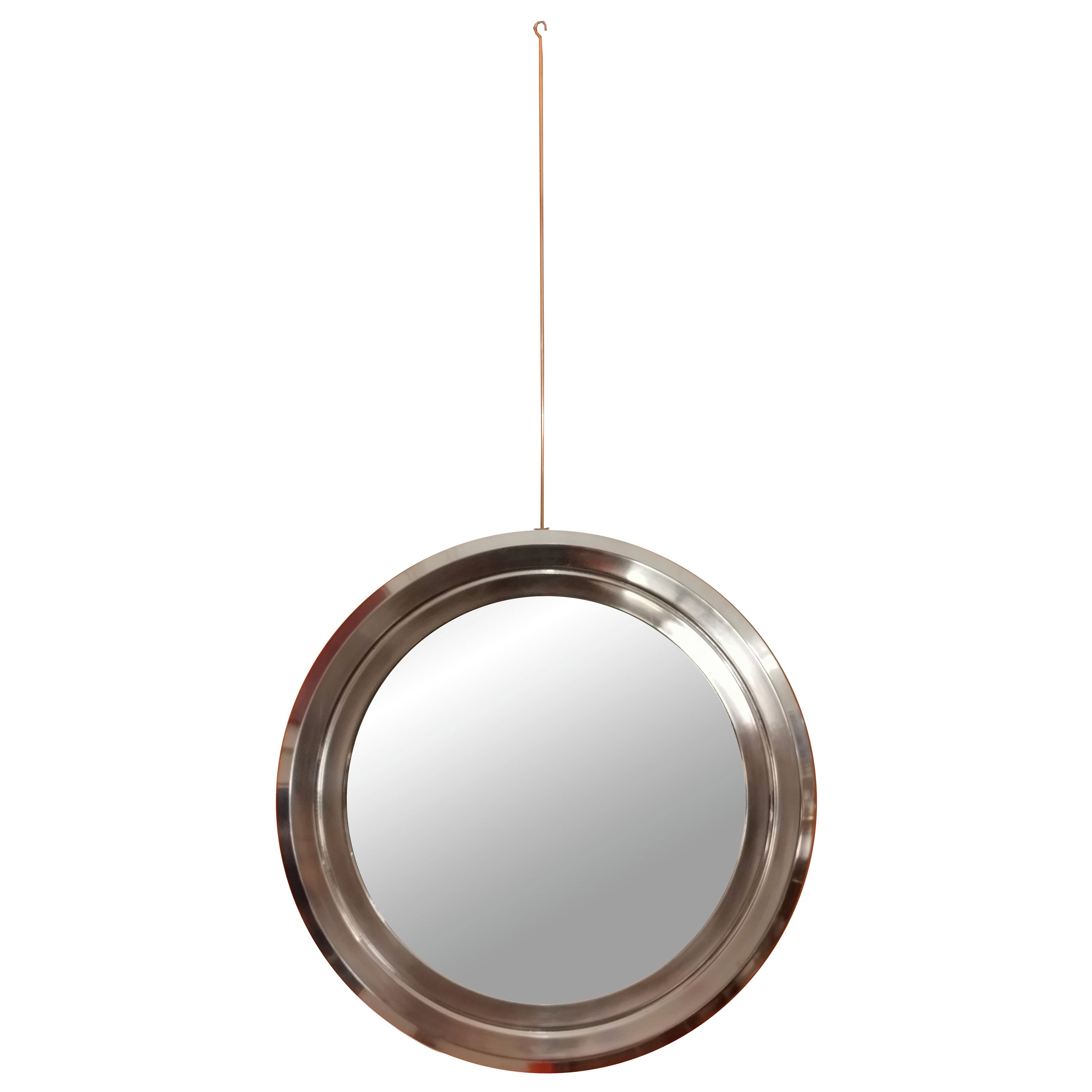 Sergio Mazza Round Wall Mirror, Italy, 1960s For Sale