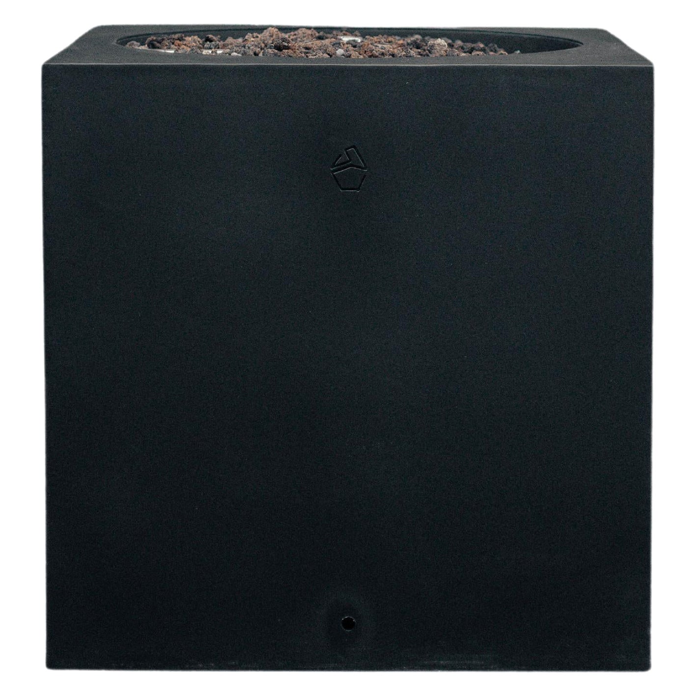 Dark Black Cubus Firepit by Andres Monnier For Sale