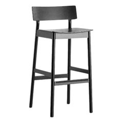 Pause Black Bar Stool 2.0 by Kasper Nyman