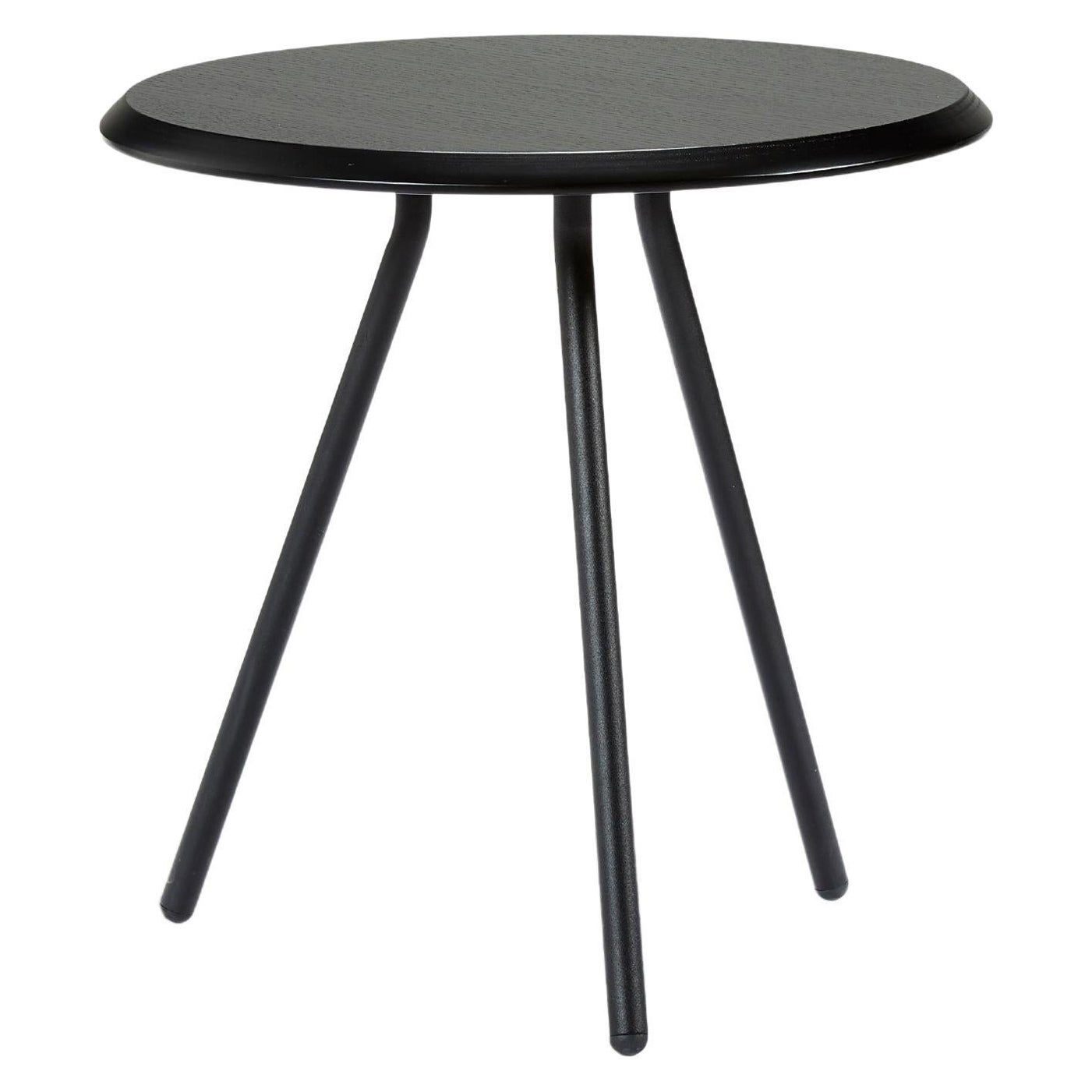 Black Ash Soround Large Side Table by Nur Design For Sale