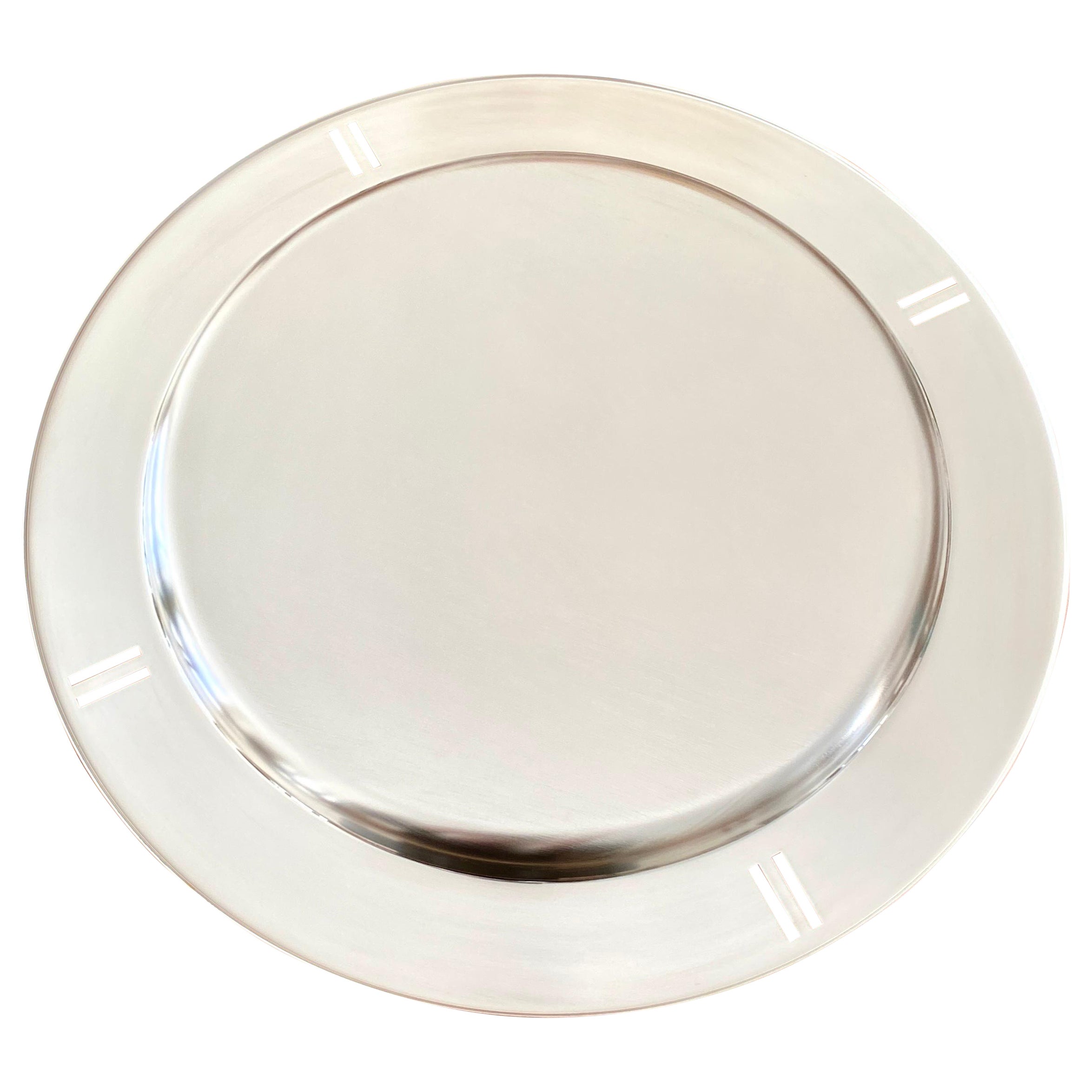 Richard Meier Silverplated Tray for Swid Powell For Sale