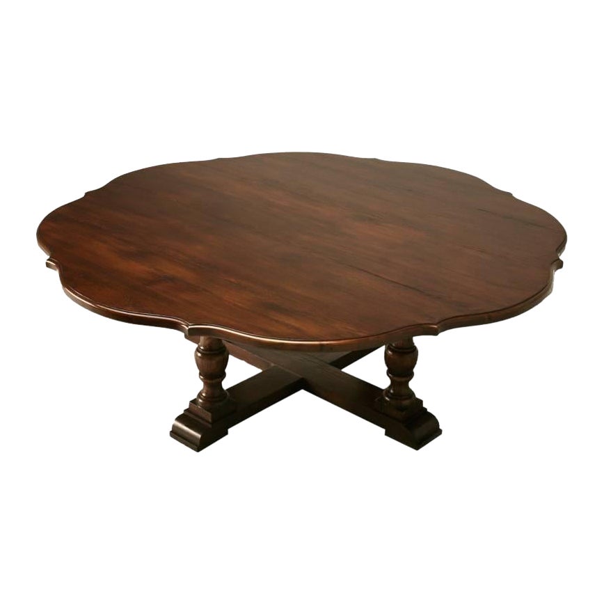 Clover-Leaf Design Dining Table Custom Made to Order Any Size, Finish in Chicago For Sale