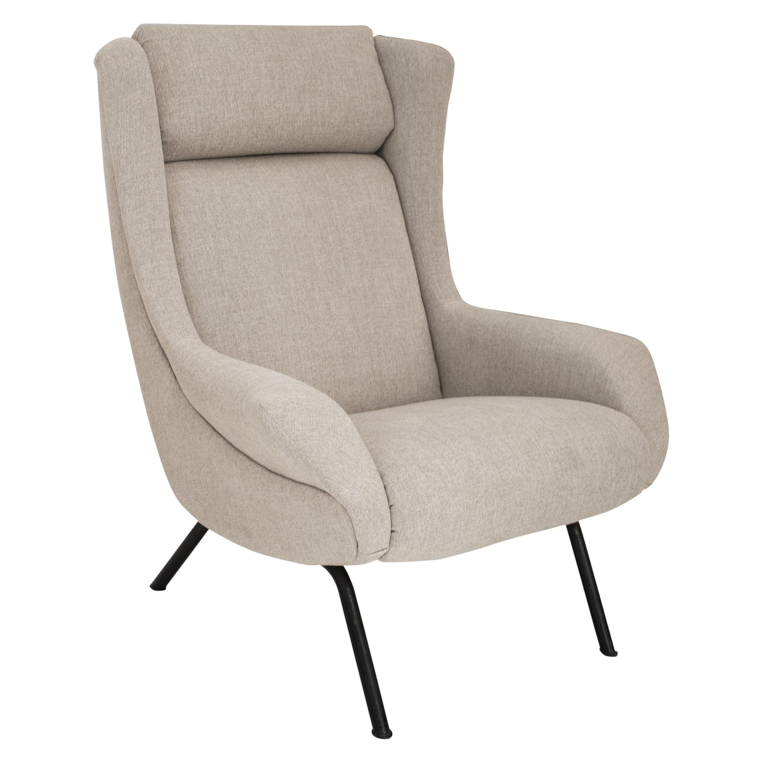 Modern Armchair in the Style of Marco Zanuso, Senior Mod, Italy 1960
