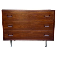 Vintage 1960s Danish Mod Single Dresser Teakwood from Denmark