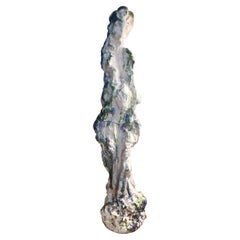 Wichtiges und elegantes Stück aus poliertem Steingut von Ernest Treccani, Italien