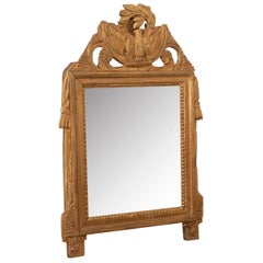 Petit miroir français du 19ème siècle de style Louis XVI