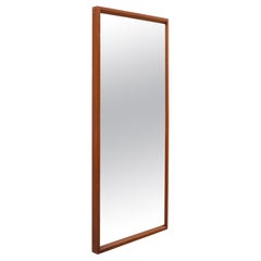 Midcentury Teak Wall Mount Mirror by Aksel Kjersgaard for Odder, Denmark