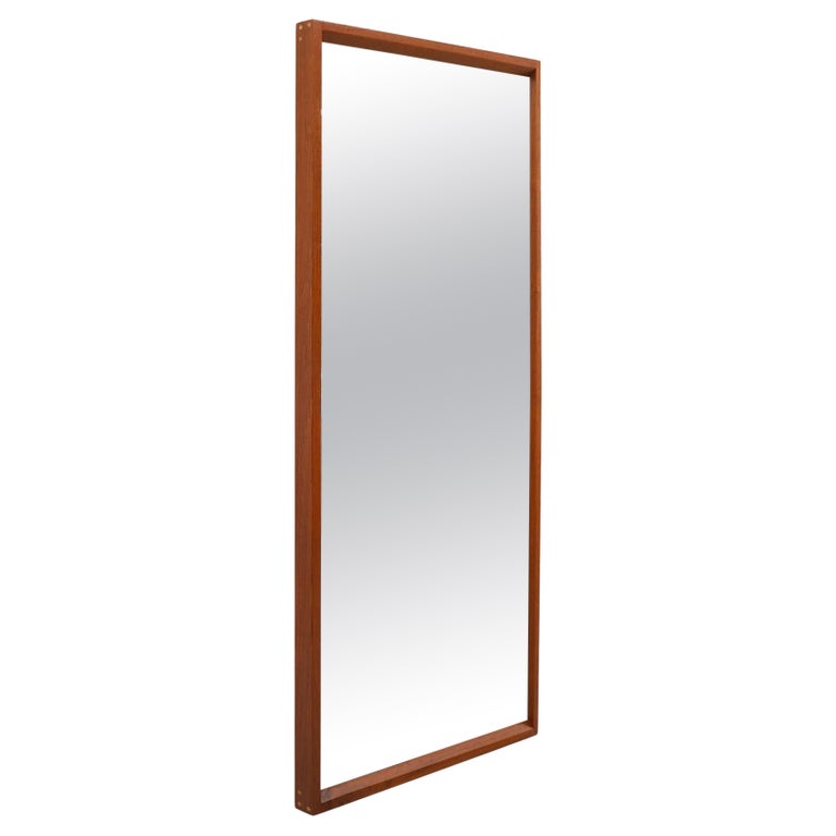 Midcentury Teak Wall Mount Mirror by Aksel Kjersgaard for Odder