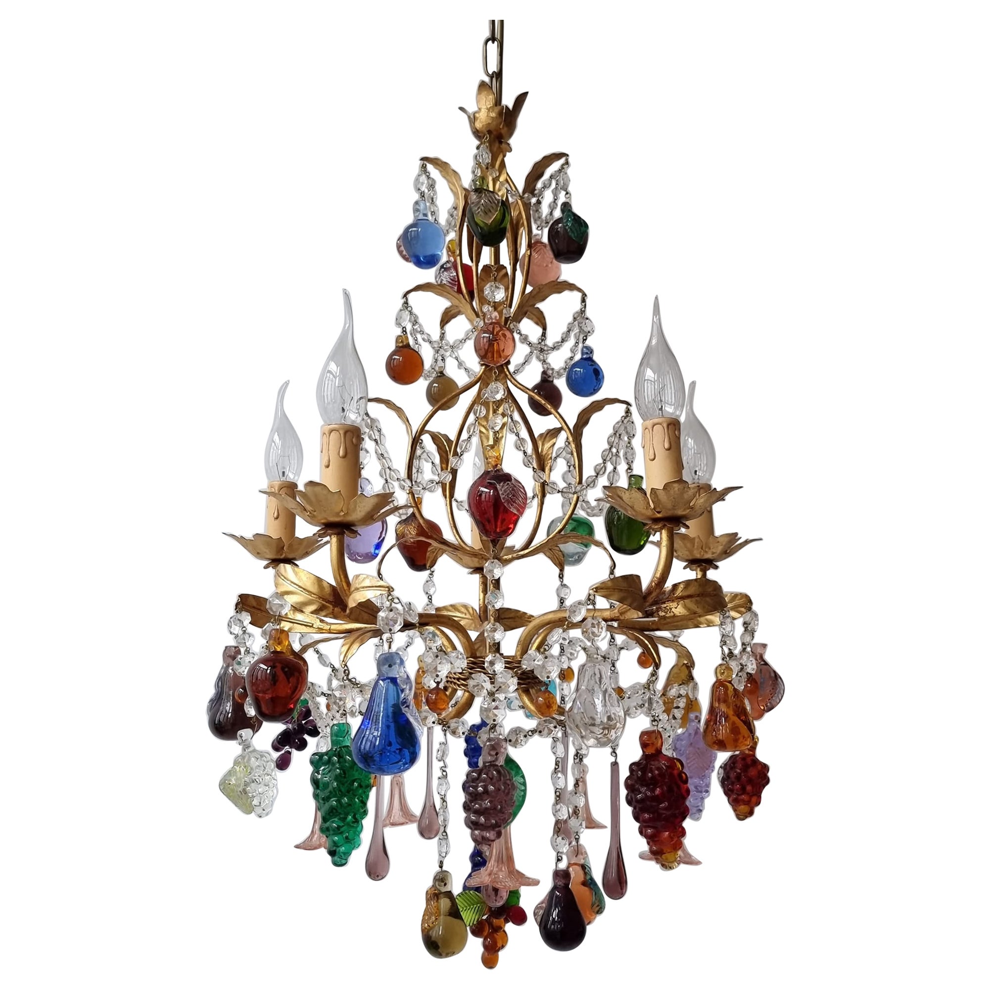 Murano Glass Fruit Chandelier with Grapes at 1stDibs | murano glass fruit  chandeliers, murano fruit chandelier, fruit chandeliers