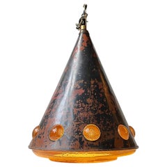 Nanny Still-Mckinney Conical Brutalist Ceiling Pendant Lamp, 1960s
