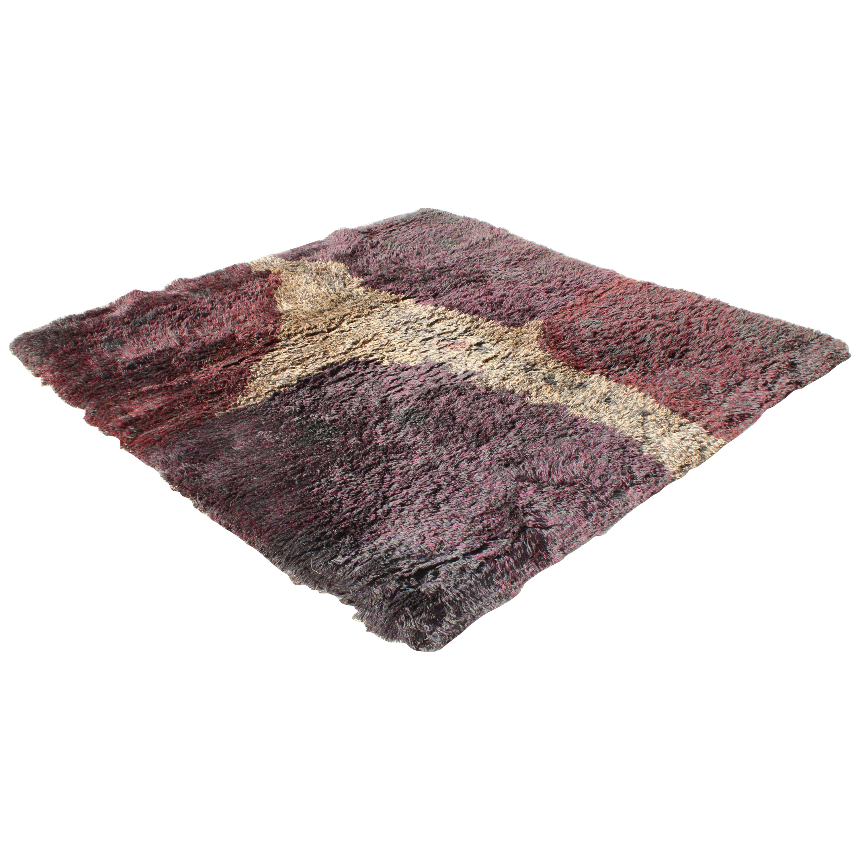 Hand Woven Abstract Carpet Designed by Timo Sarpaneva For Sale