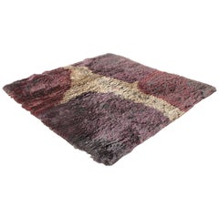 Tapis abstrait tissé à la main conçu par Timo Sarpaneva