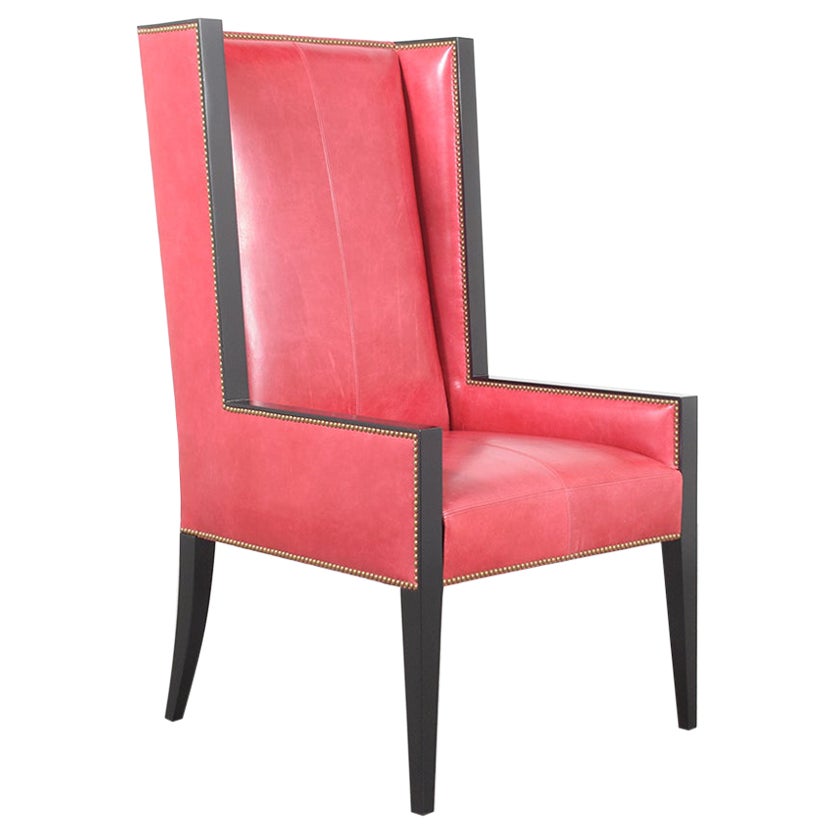 Modern Wingback Leather Chair