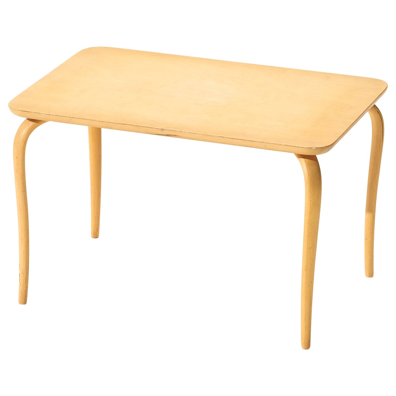 Birch Side Table “Annika” by Bruno Mathsson for Karl Mathsson, Sweden, 1960s For Sale