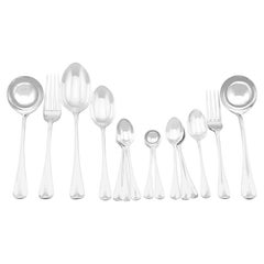 Antica mensa di posate in argento sterling di epoca edoardiana
