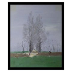 "Lost in countryside" Series with Black Metallic Frame