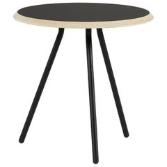 Black Laminate Soround Side Table by Nur Design
