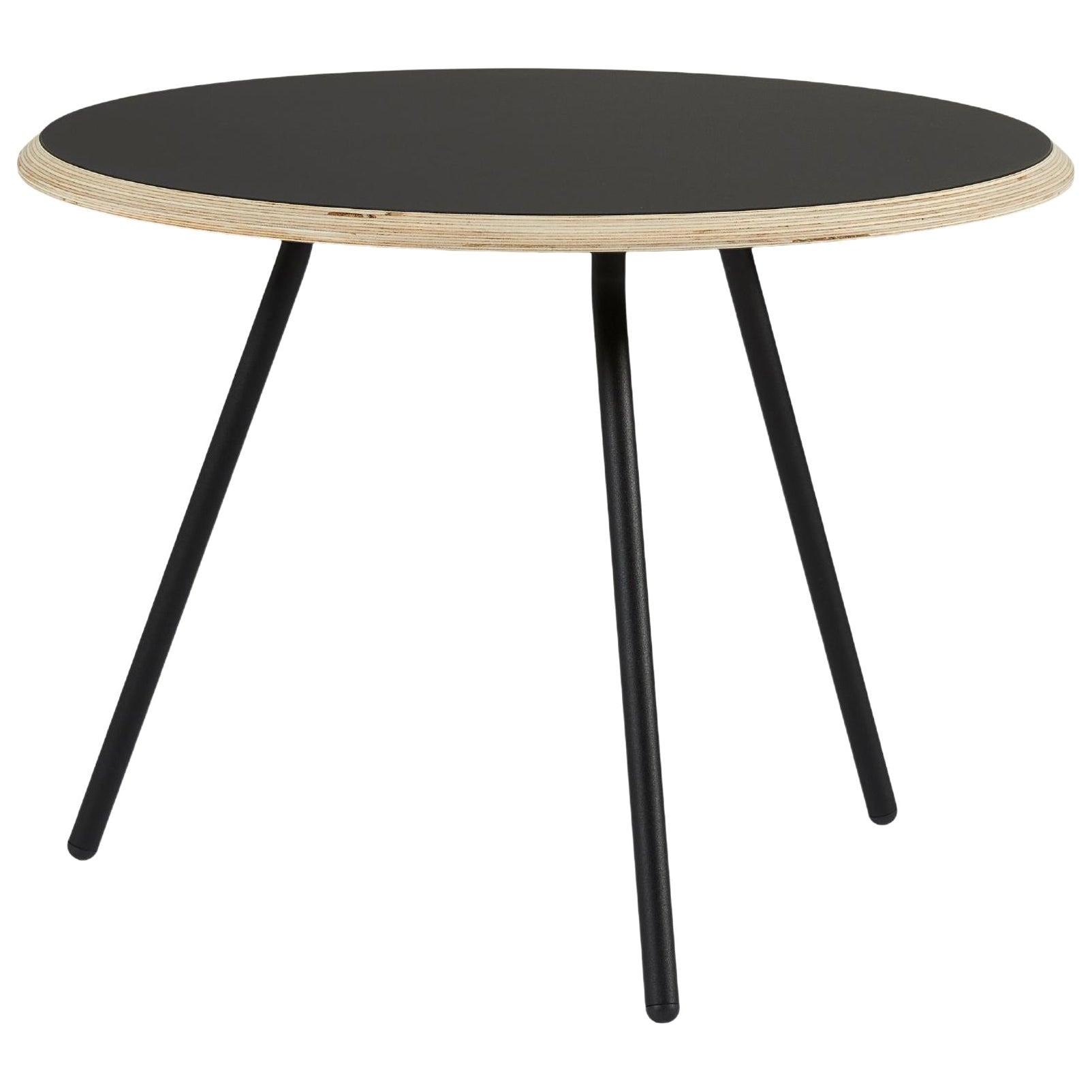 Black Fenix Laminate Soround Coffee Table 75 by Nur Design For Sale