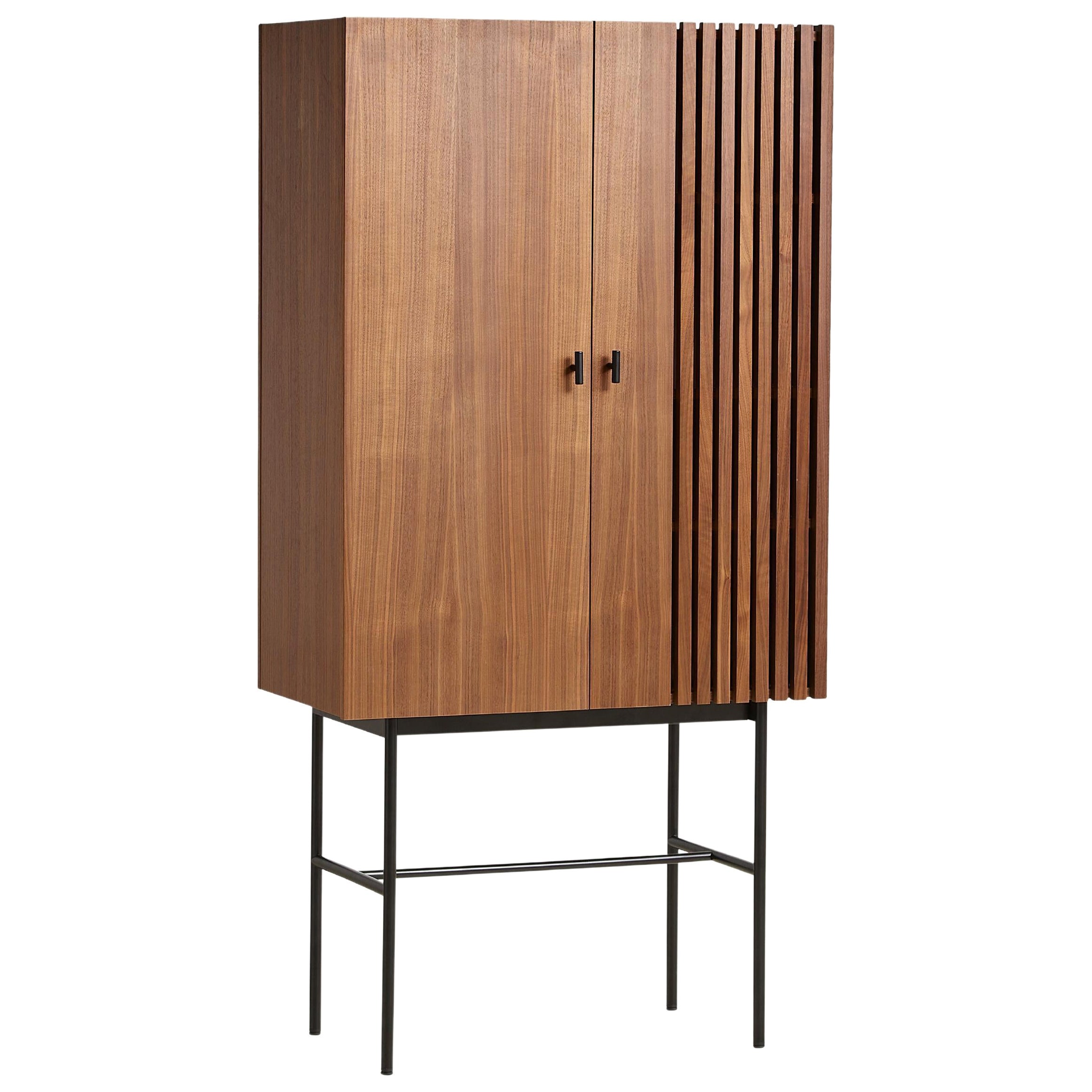 Walnut Array Highboard 80 by Says Who For Sale