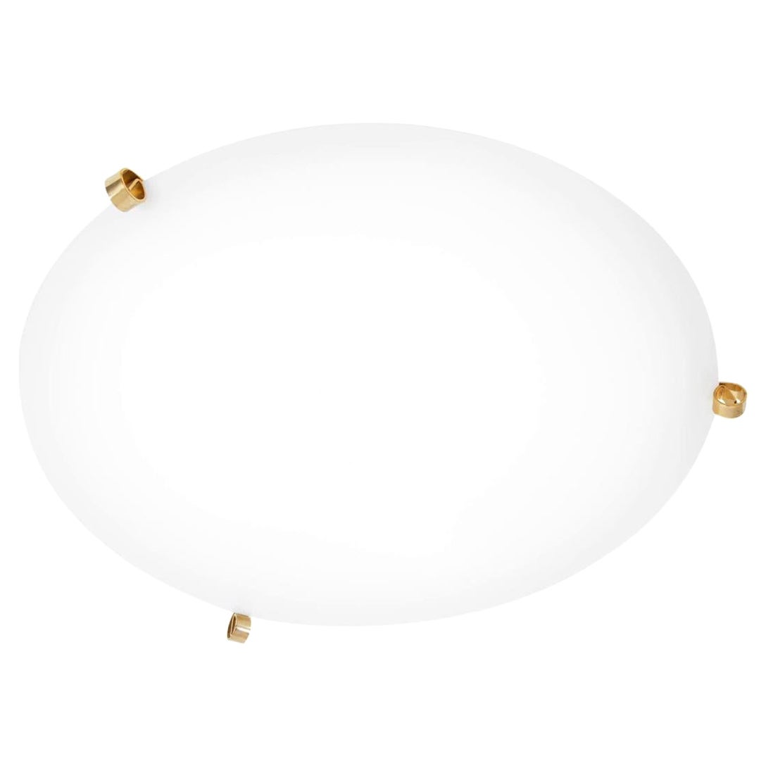 Konsthantverk Ögla D45 Brass Ceiling Lamp For Sale