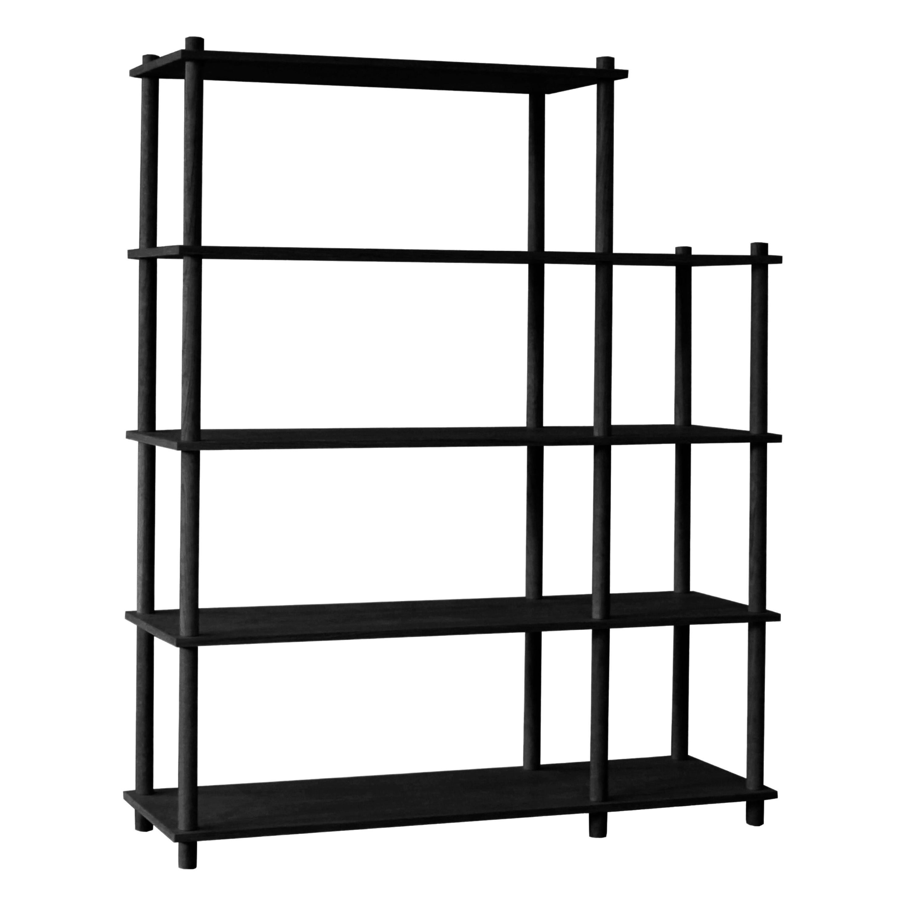 Black Oak Elevate Shelving IV by Camilla Akersveen and Christopher Konings For Sale