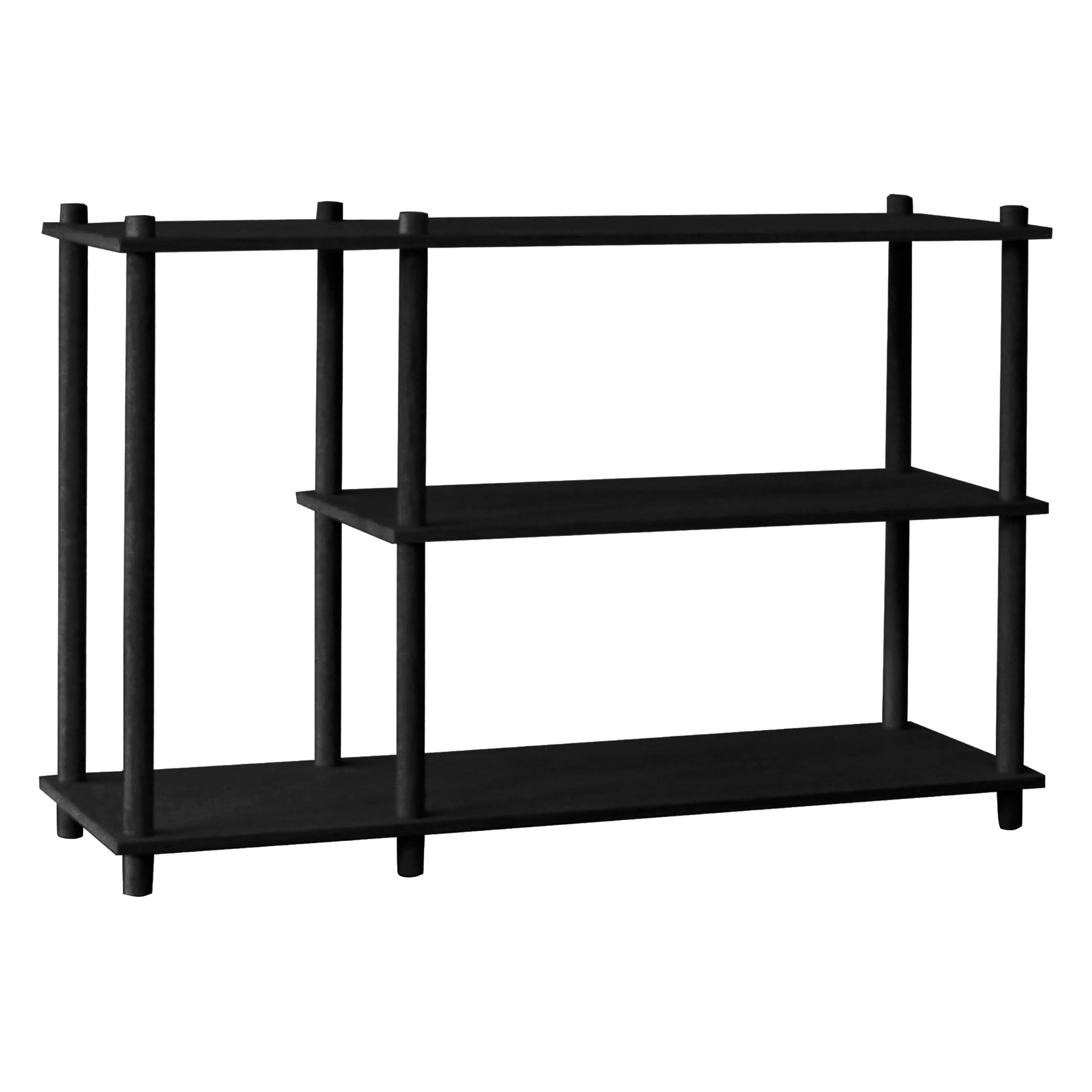 Black Oak Elevate Shelving III by Camilla Akersveen and Christopher Konings For Sale