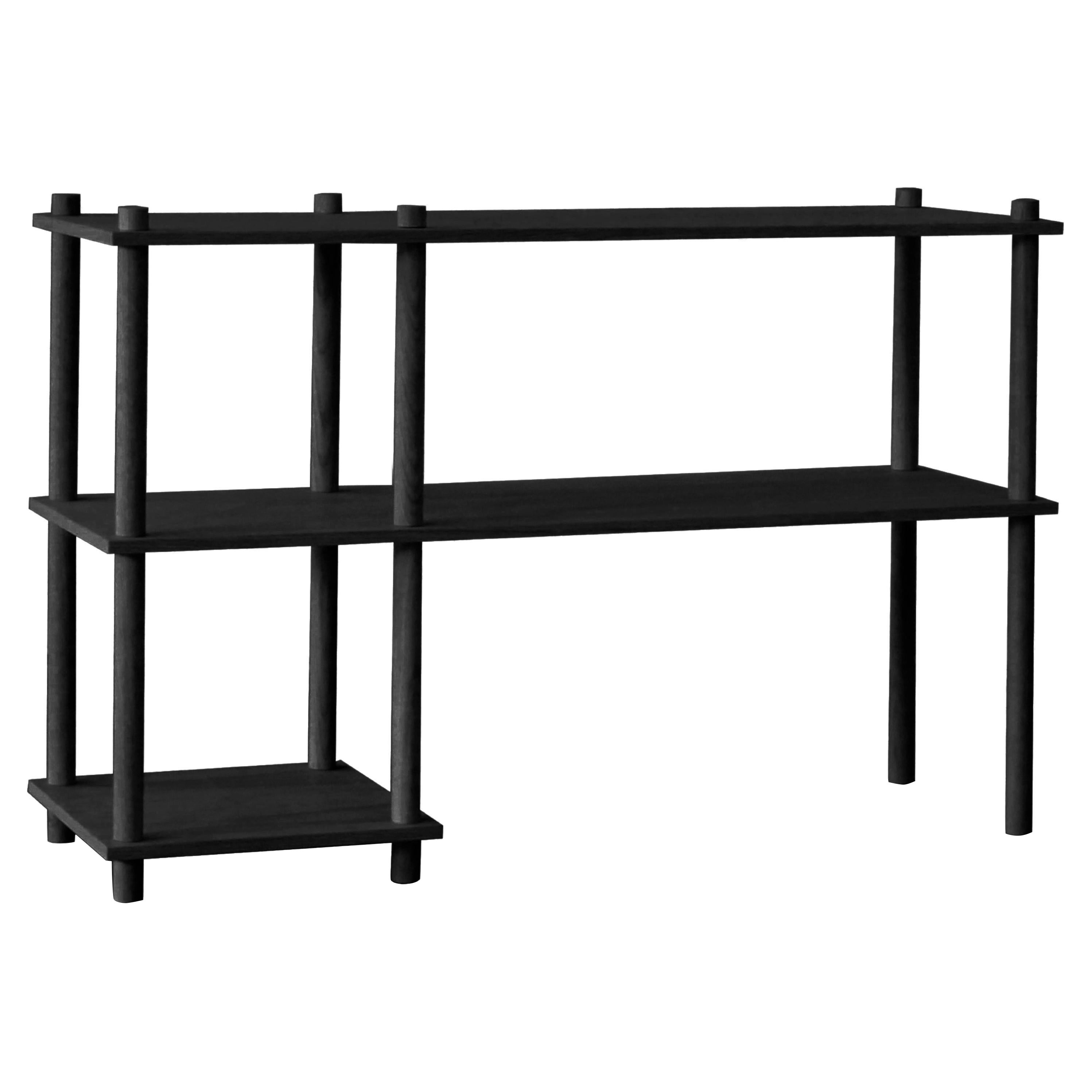 Black Oak Elevate Shelving ii by Camilla Akersveen and Christopher Konings For Sale