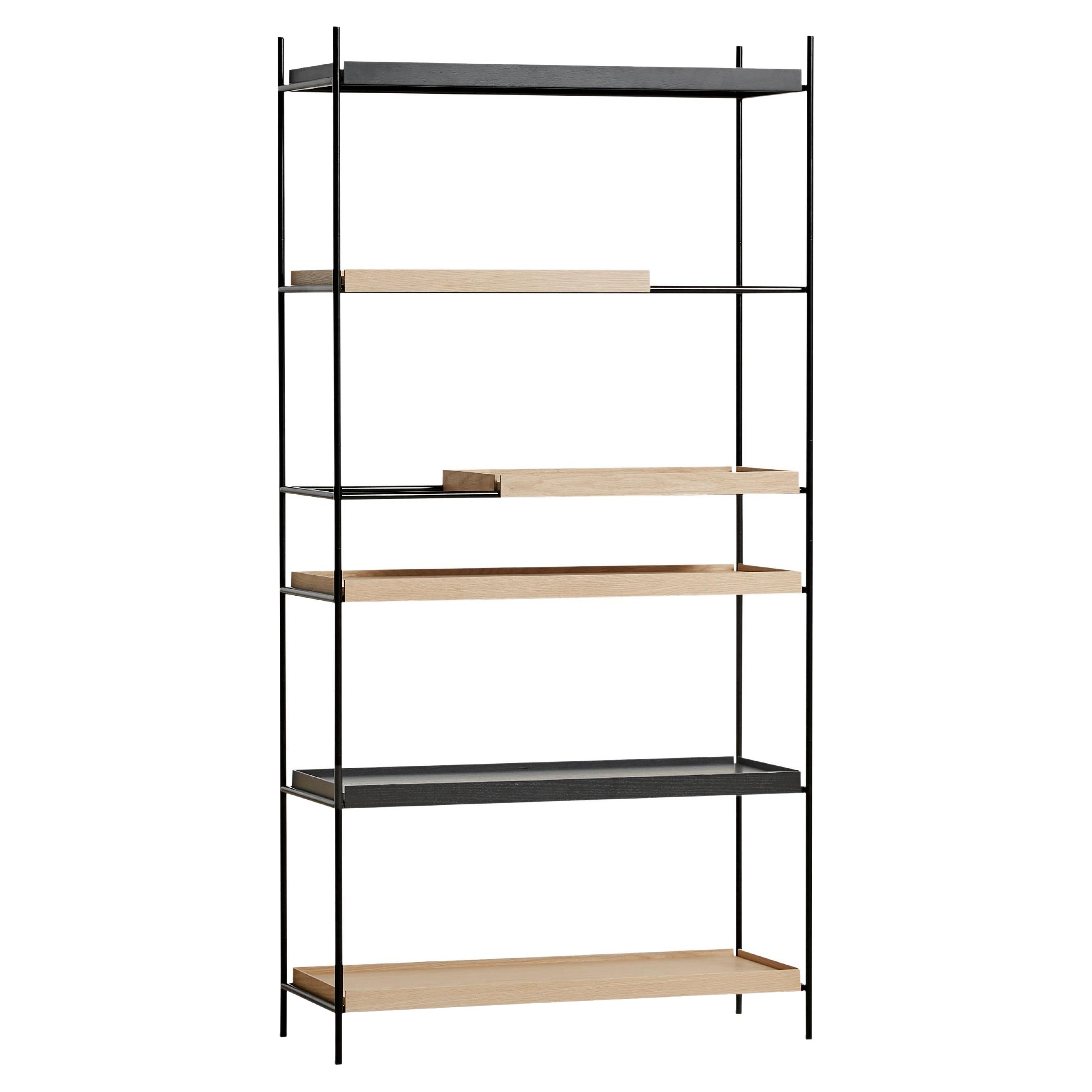 Scaffale alto in Oak e nero III di Hanne Willmann