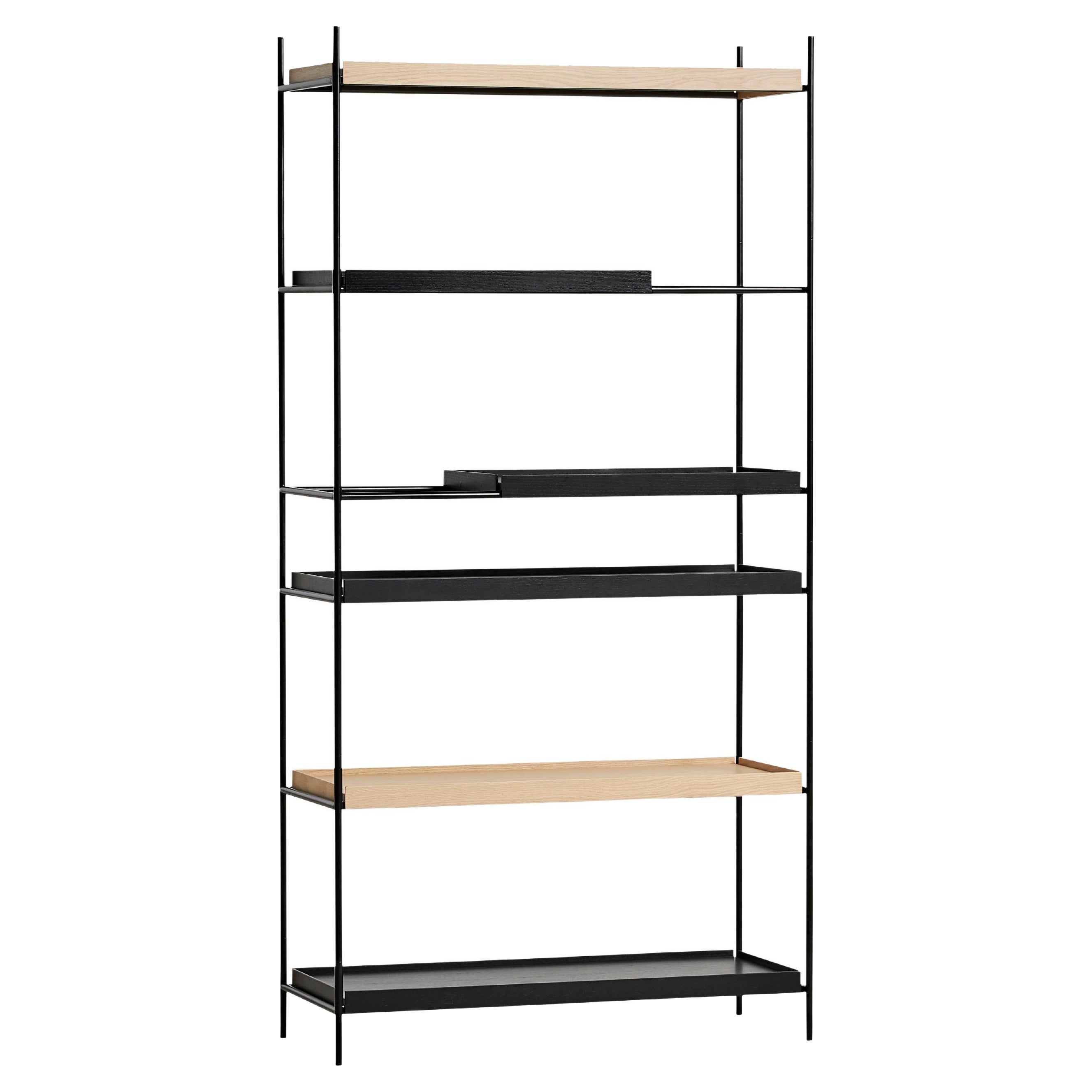 Scaffale alto in Oak e nero II di Hanne Willmann