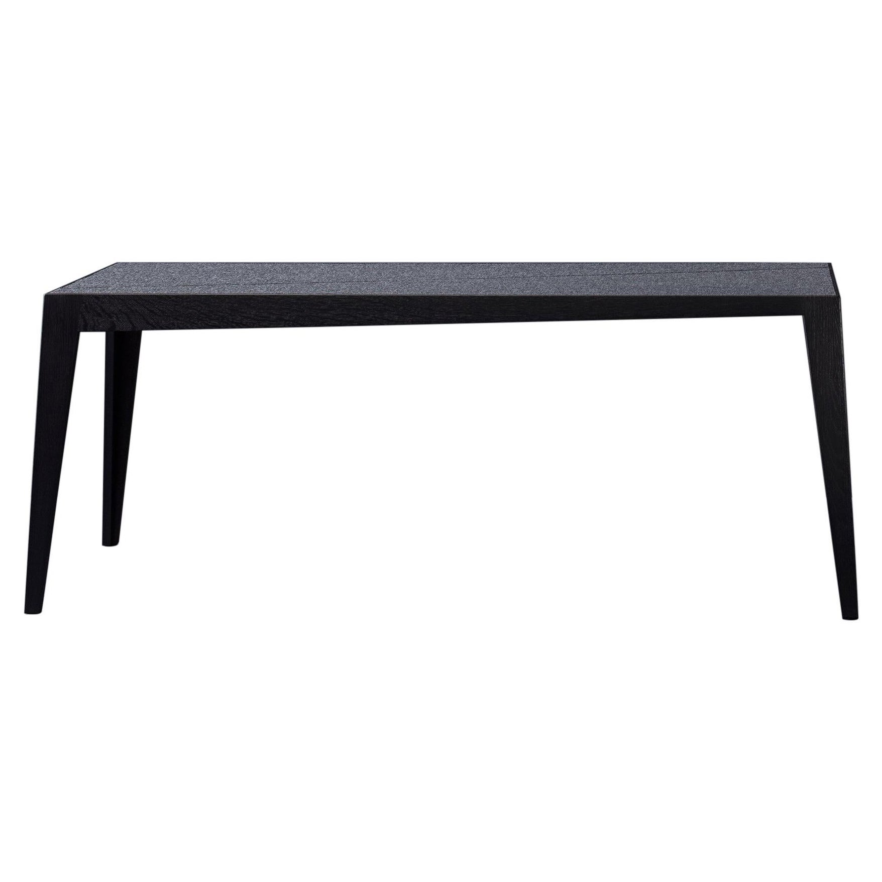 Banc Tocker en chêne noir de Matthias Scherzinger