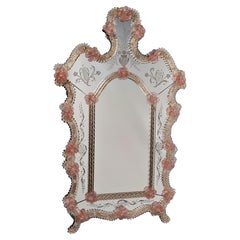 "San Giorgio" Murano Glass Mirror in Venetian Style by Fratelli Tosi