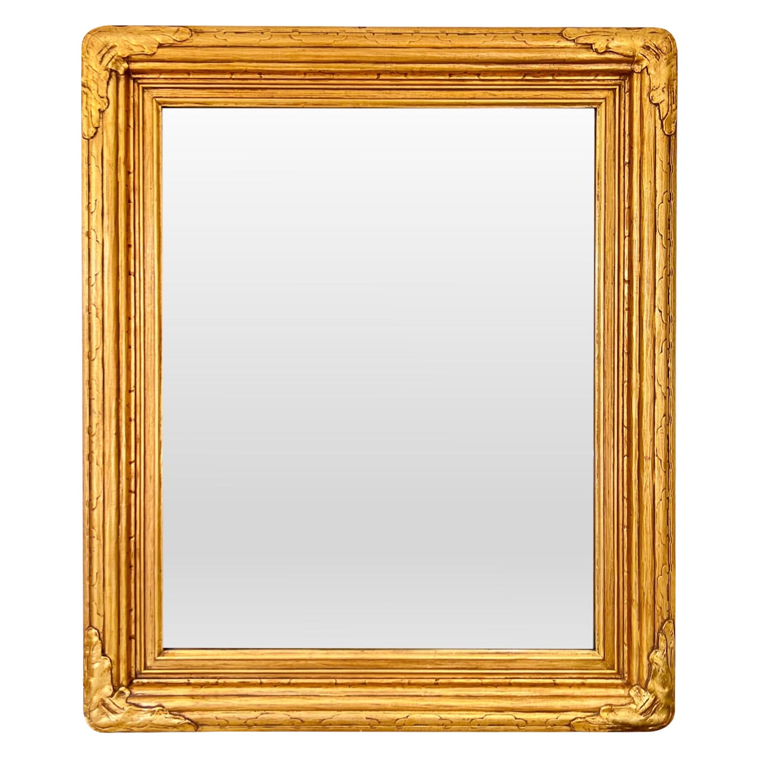 French Giltwood and Gesso Picture or Mirror Frame, Late 19th Century