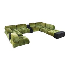 Vintage Camaleonda Sofa in Green Velvet by Mario Bellini for C&B Italia, 1972